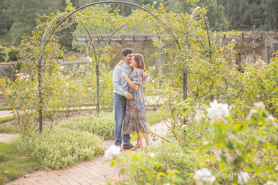 Marriage Proposal Photos in Walled Gardens at Biltmore Estate | Asheville Engagement Photographer