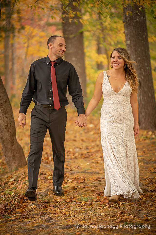 Gorgeous Bridal Photos Couple with Dog on Wedding Day | Asheville Elopement Photographer
