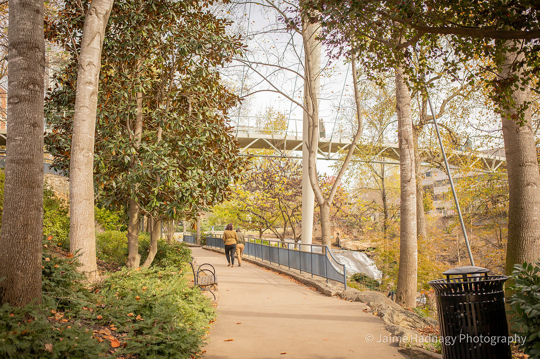 LGBT Proposal at Falls Park in Greenville SC | Surprise Engagement Photographer