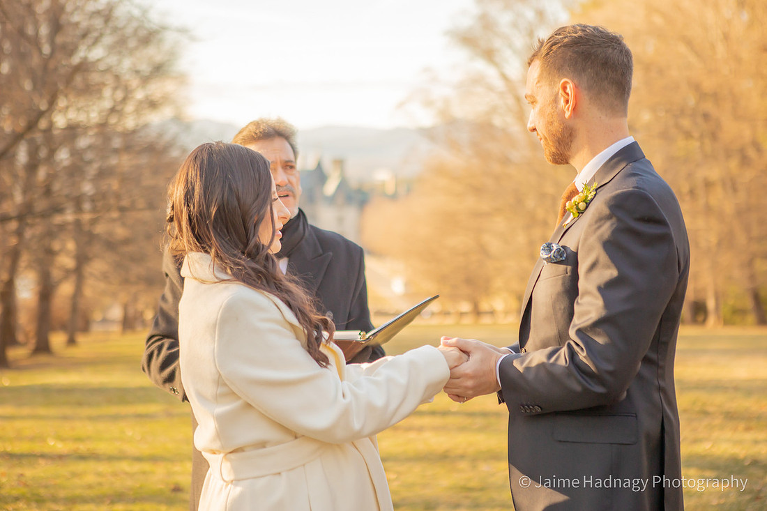 Winter Micro Wedding at The Biltmore House | Asheville Elopement Photographer