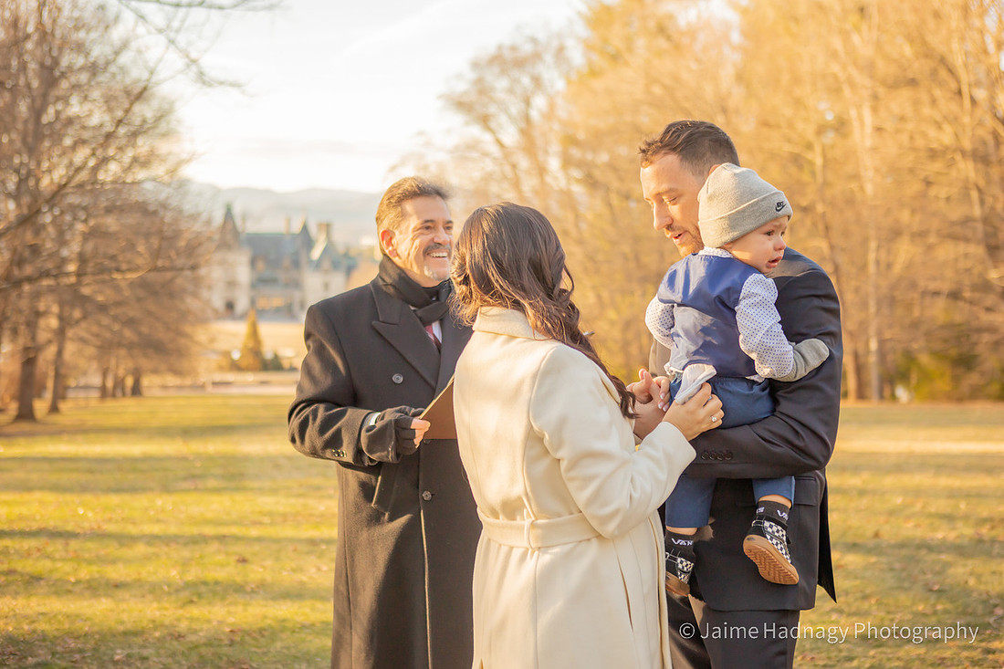 Wintertime Elopement at Biltmore Estate in Asheville Photography
