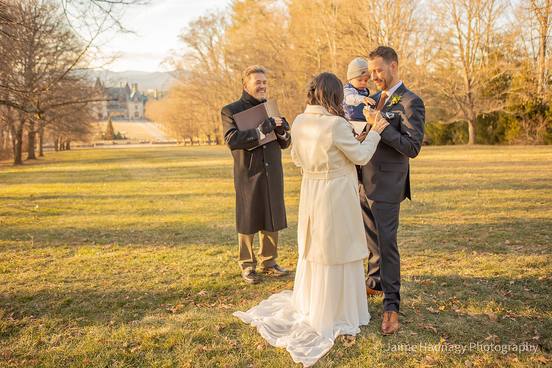 Wintertime Elopement at Biltmore Estate in Asheville Photography