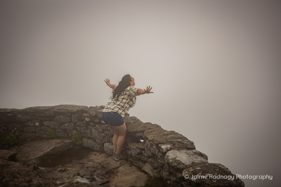 Craggy Pinnacle Hiking Proposal in the Rain
