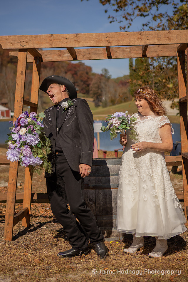 Small Outdoor Wedding at Springmaid Mountain | Asheville Photographer