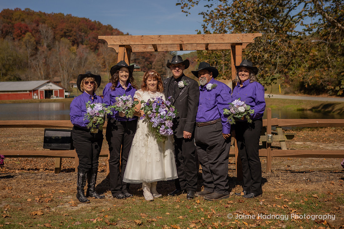 Small Outdoor Wedding at Springmaid Mountain | Asheville Photographer