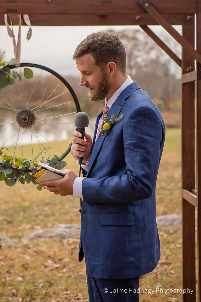Wedding Ceremony Photos Outdoors in Nature | Hendersonville Photographer