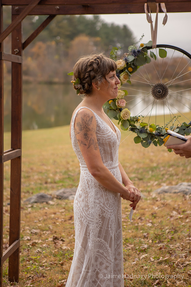 Wedding Ceremony Photos Outdoors in Nature | Hendersonville Photographer