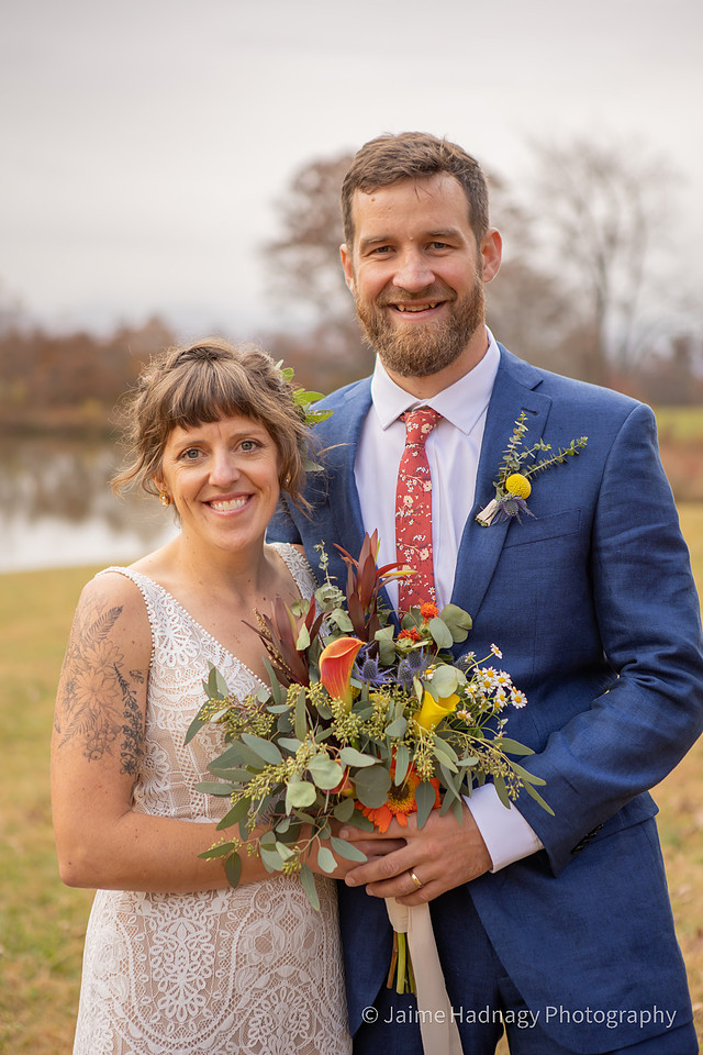 Wedding Portrait of Bride and Groom | Hendersonville Wedding Photographer
