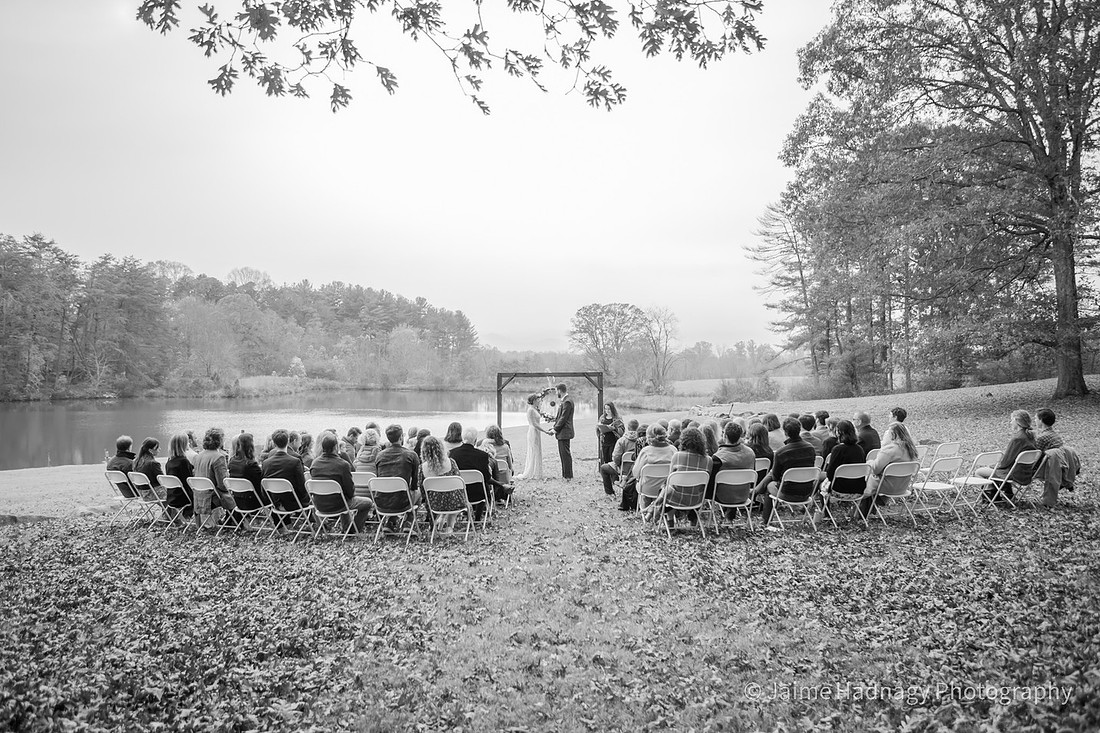 Wedding Ceremony Photos Outdoors in Nature | Hendersonville Photographer