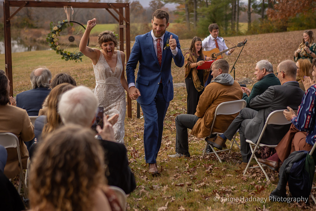 Wedding Ceremony Photos Outdoors in Nature | Hendersonville Photographer