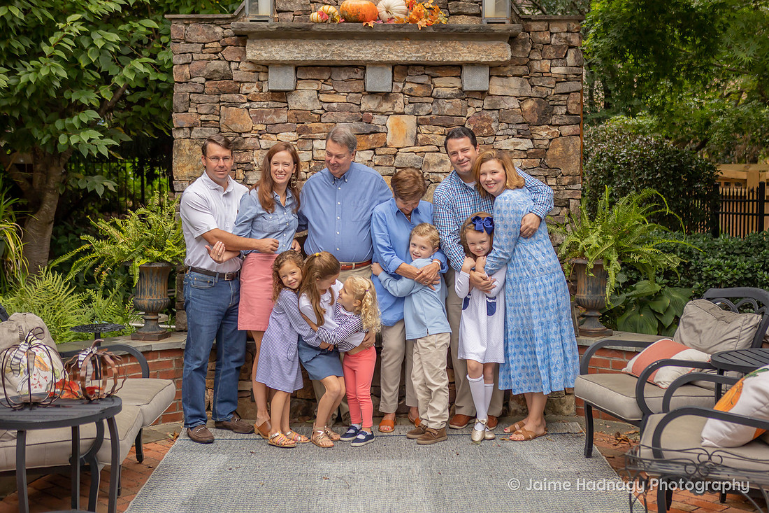 Extended Family Photoshoot with Grandchildren | Asheville Photographer