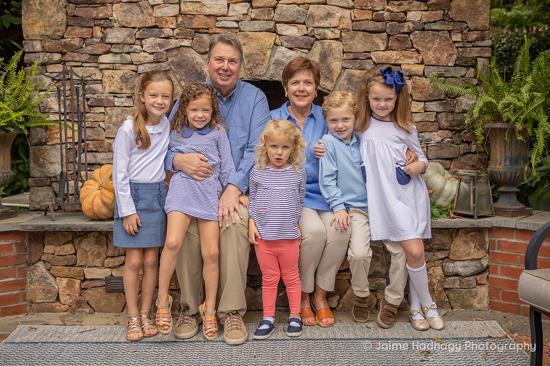 Extended Family Photoshoot with Grandchildren | Asheville Photographer