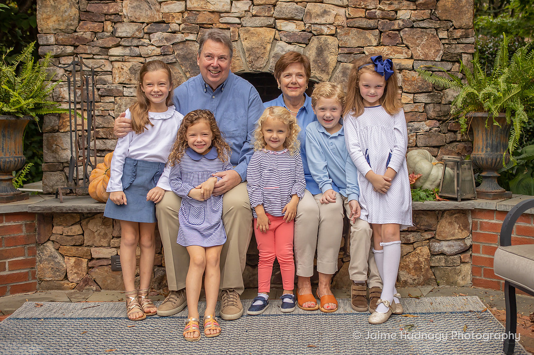 Extended Family Photoshoot with Grandchildren | Asheville Photographer