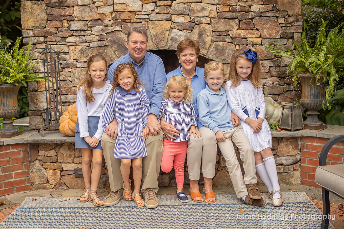 Extended Family Photoshoot with Grandchildren | Asheville Photographer