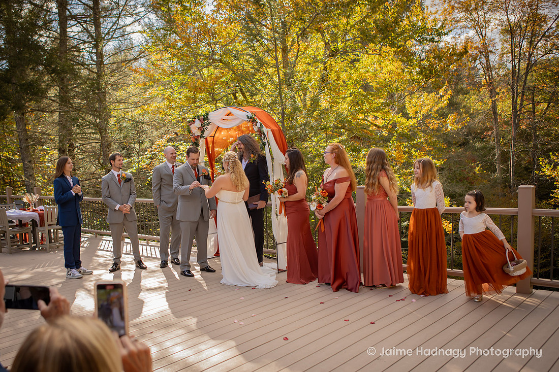 Outdoor Wedding Ceremony | Asheville Wedding Photographer