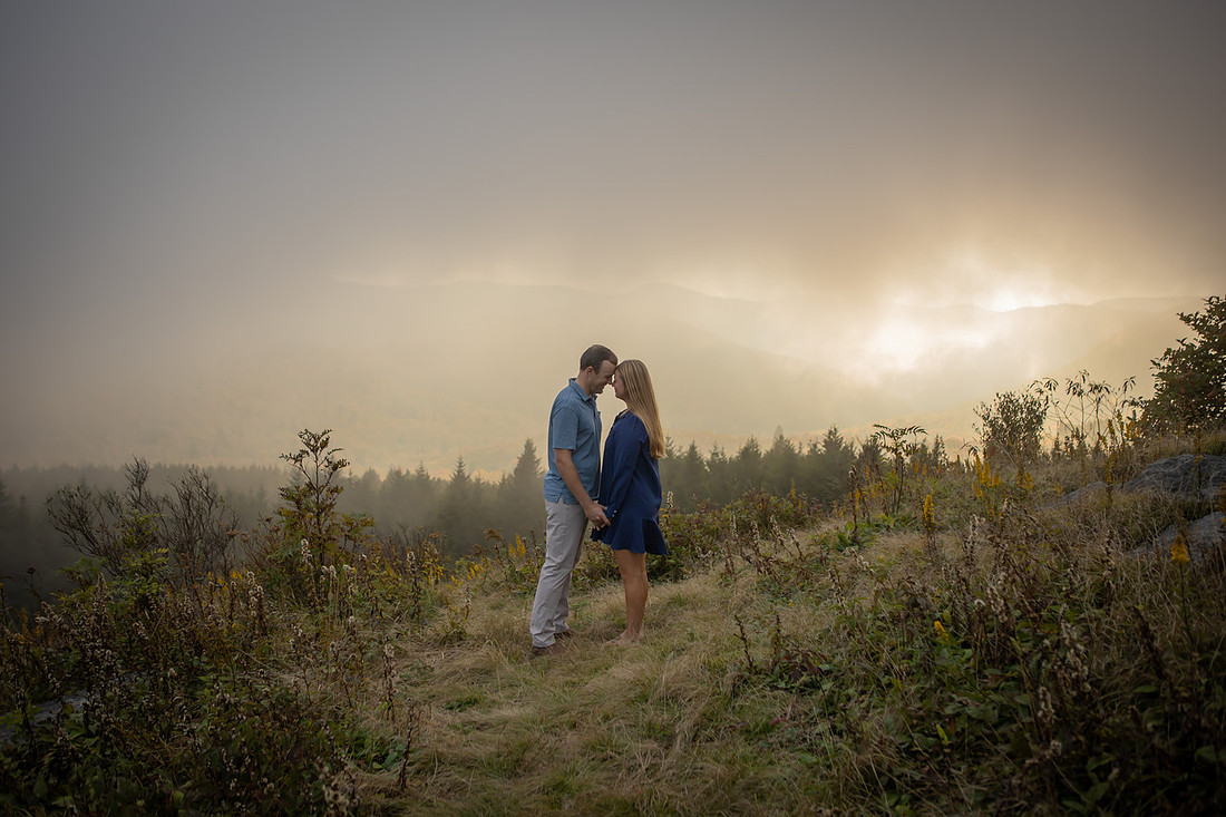 Engagement Photos at Black Balsam Western NC Photographer