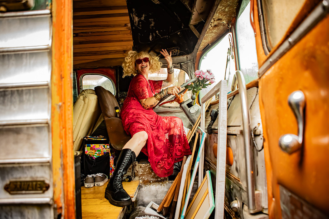 Photoshoot of Dancers in an abandoned car lot | Asheville Photography