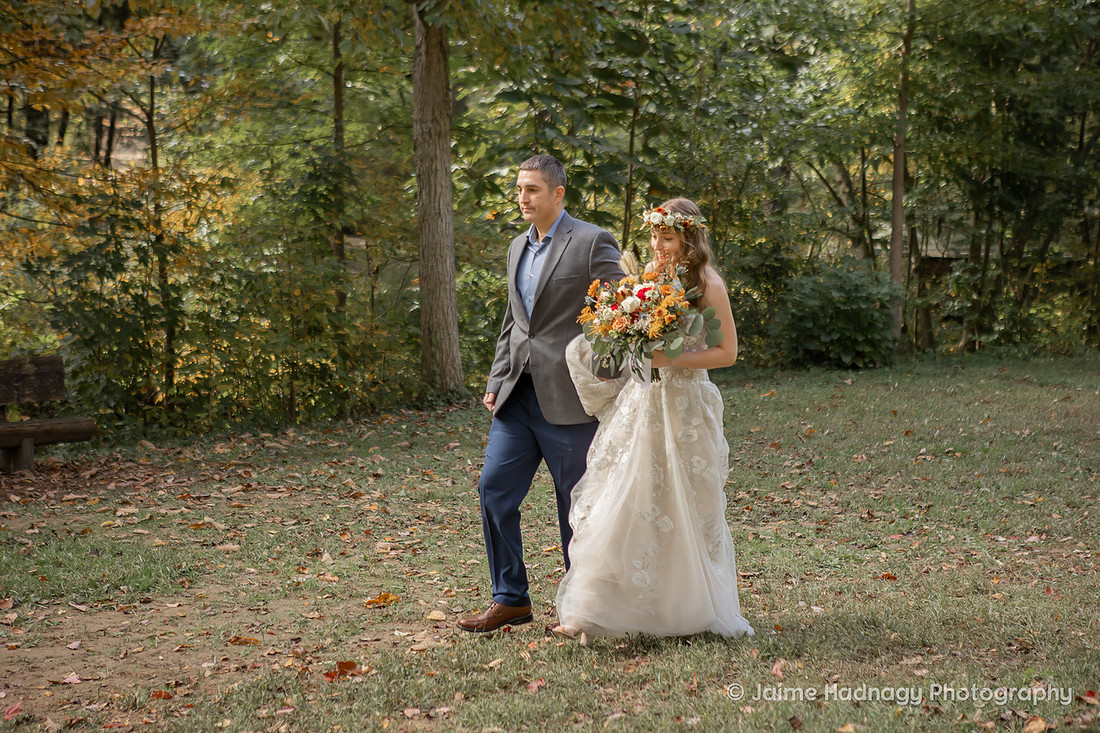 Wedding Photos from Botanical Gardens Asheville