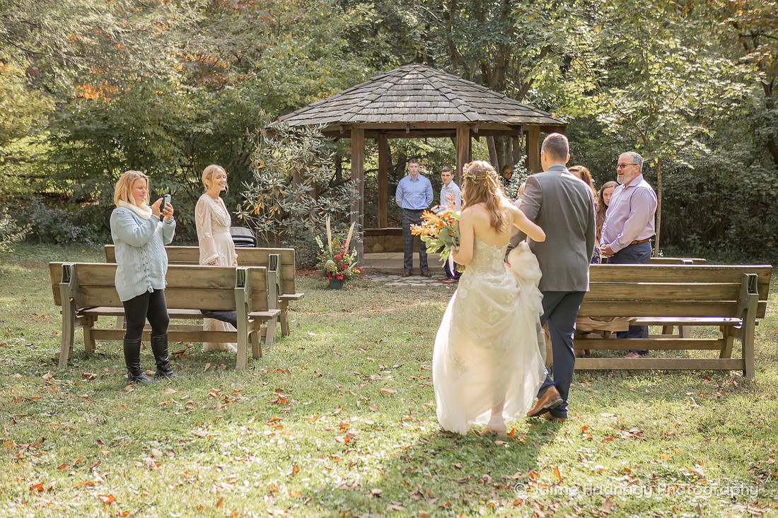 Wedding Photos from Botanical Gardens Asheville