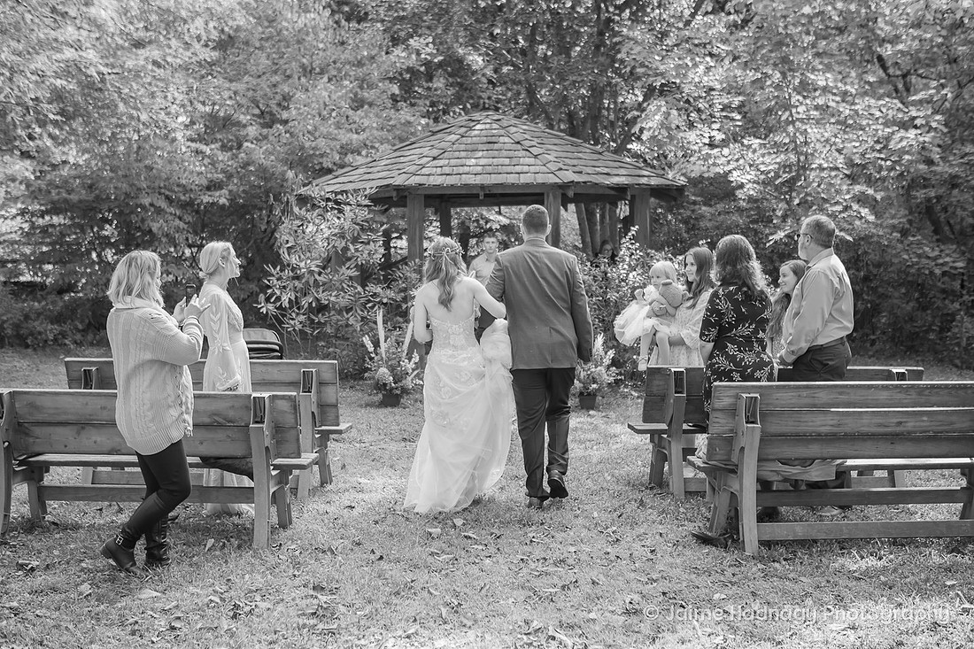 Wedding Photos from Botanical Gardens Asheville