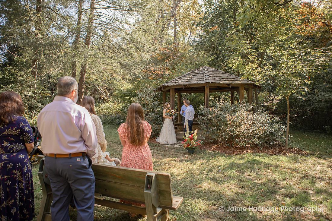Small Family Elopement at Botanical Gardens | Asheville Wedding Photographer