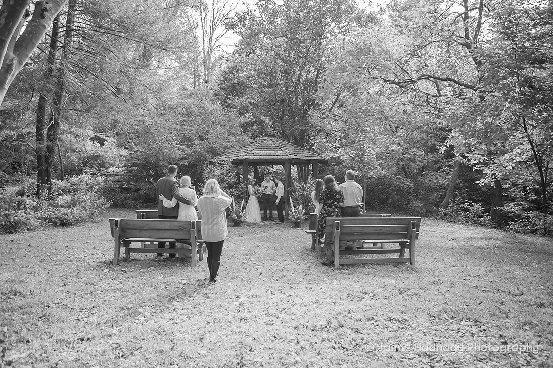 Small Family Elopement at Botanical Gardens | Asheville Wedding Photographer