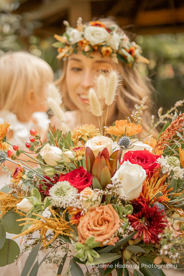 Fall Wedding at Botanical Gardens Asheville | Elopement Photographer