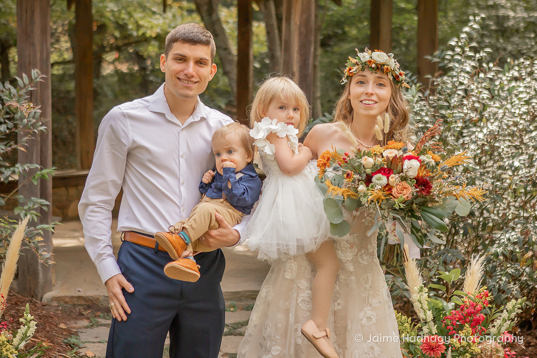 Fall Wedding at Botanical Gardens Asheville | Elopement Photographer