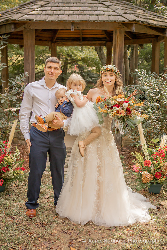 Fall Wedding at Botanical Gardens Asheville | Elopement Photographer