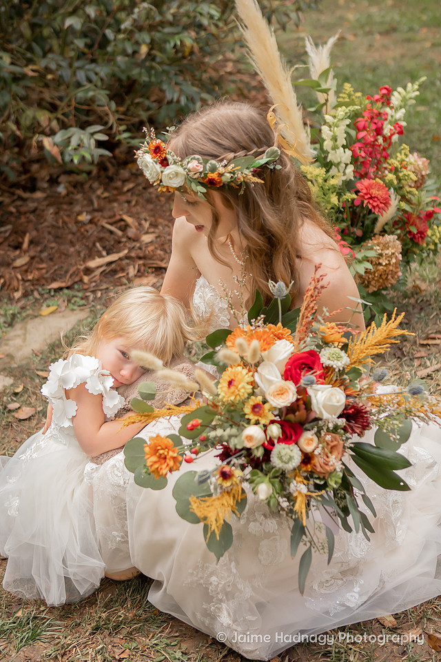 Fall Wedding at Botanical Gardens Asheville | Elopement Photographer