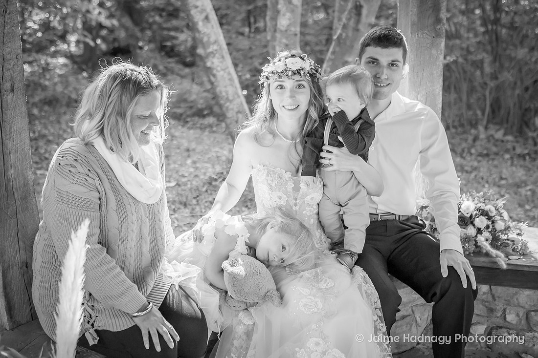 Fall Wedding at Botanical Gardens Asheville | Elopement Photographer