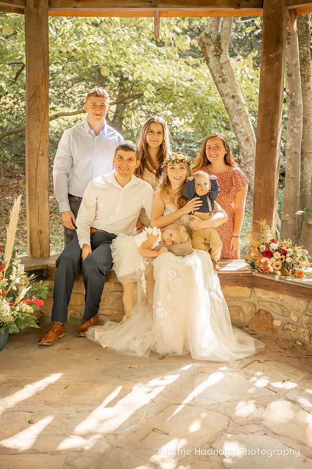 Outdoor Elopement at Botanical gardens Asheville