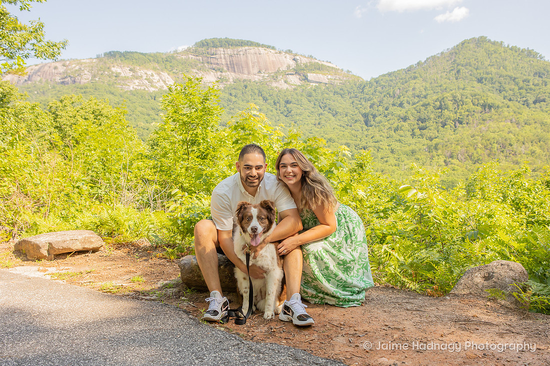 Engagement Photos with The Dog | Greenville Asheville Proposal Photographer