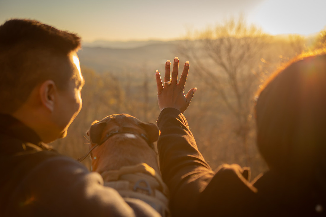 Dog Friendly Asheville Proposal Photographer