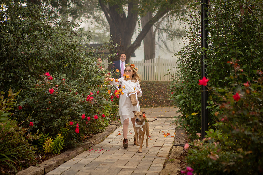 Wedding Photos with Dog | Hendersonville NC Wedding Photographer