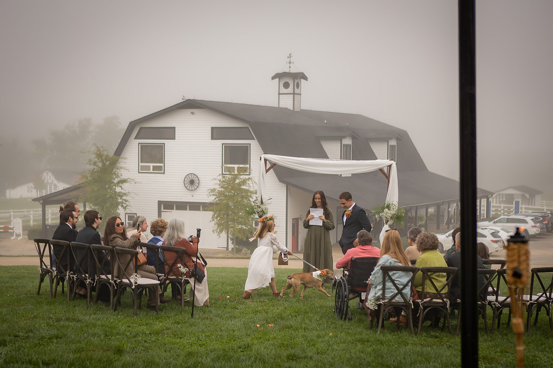 Wedding Photos with Dog | Hendersonville NC Wedding Photographer
