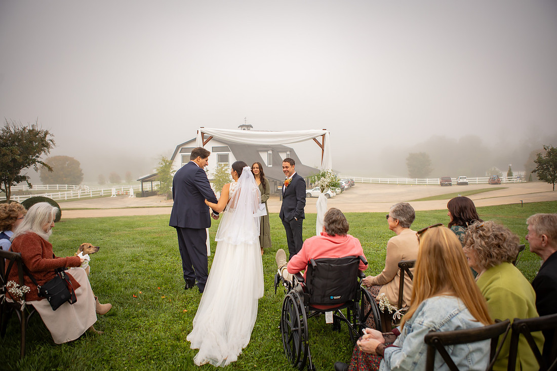 Wedding Photos with Dog | Hendersonville NC Wedding Photographer