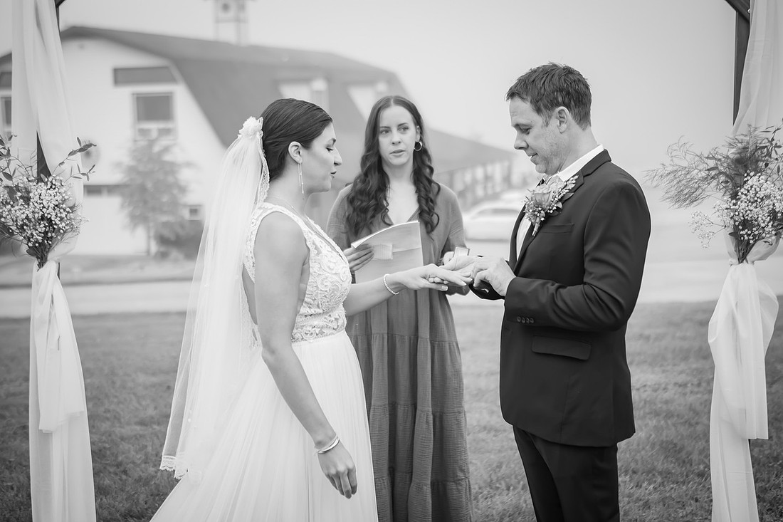 Foggy Morning Wedding Ceremony | Asheville Photographer