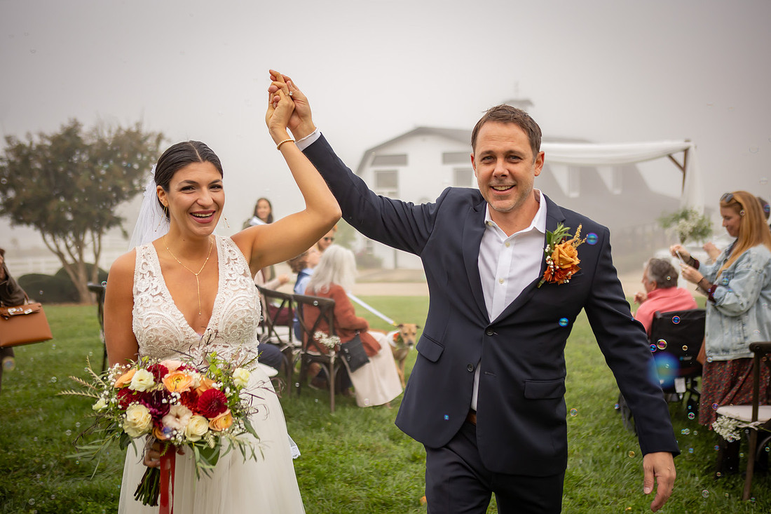Foggy Morning Wedding Ceremony | Asheville Photographer