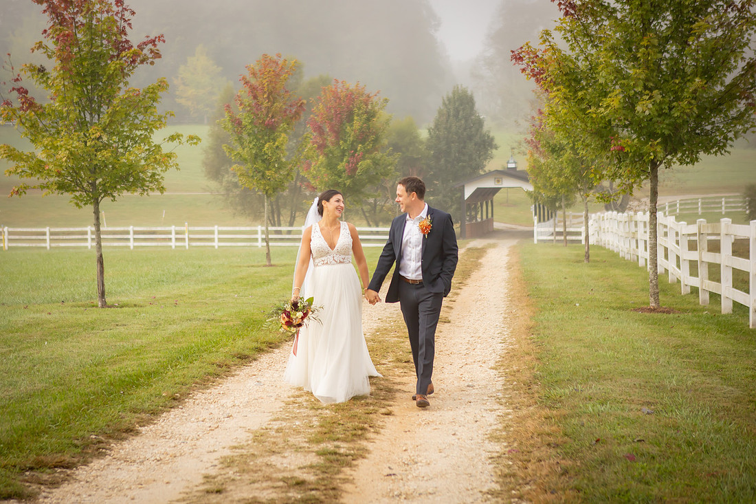 Wedding Photography in the Fog | Asheville Wedding Photographer