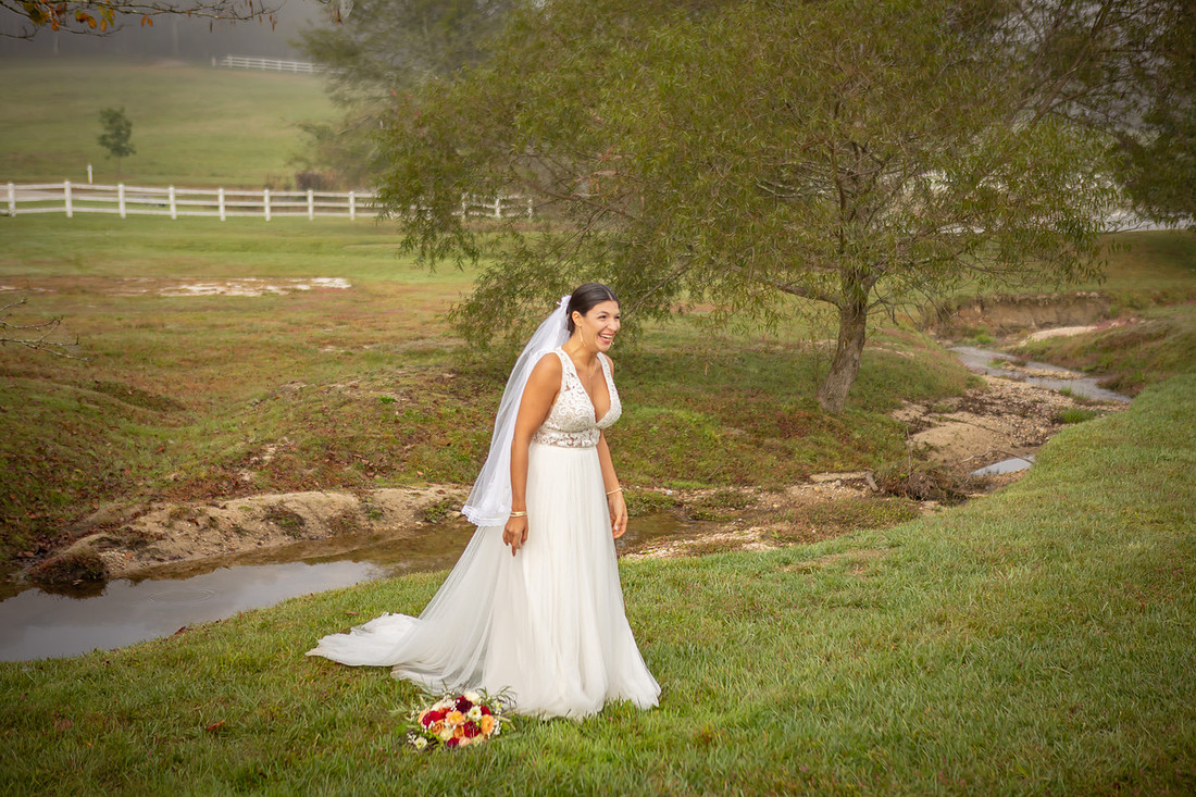 Bride and Groom Portraits | Asheville Wedding Photographer