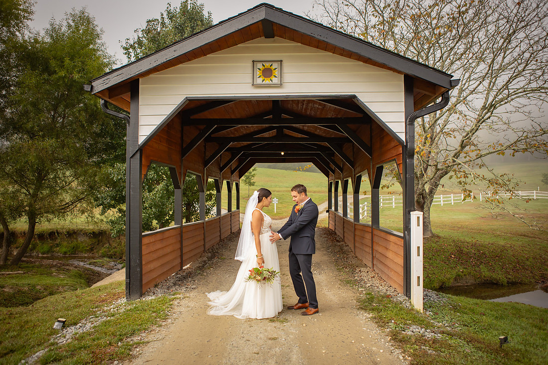 Bride and Groom Portraits | Asheville Wedding Photographer