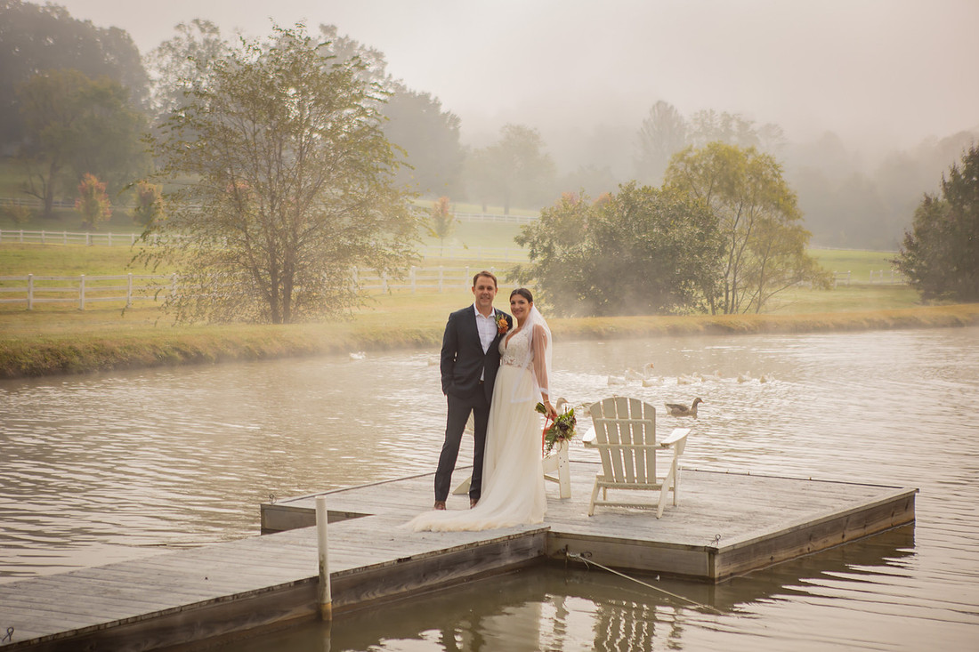 Bride and Groom Portraits | Asheville Wedding Photographer