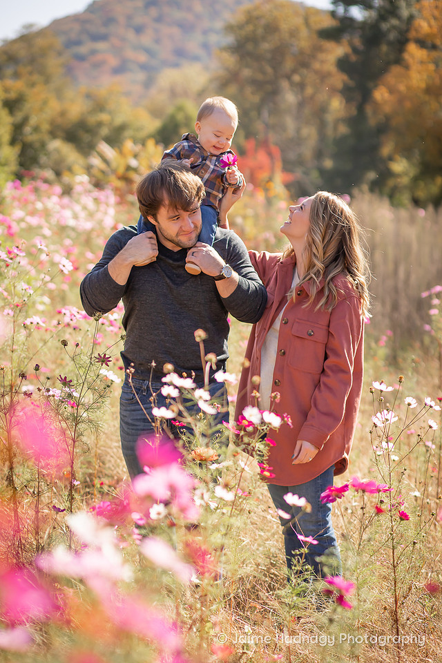 Outdoor Family Photos in Asheville with Baby Photographer