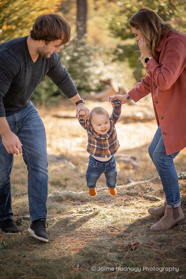 Outdoor Family Photoshoot with Baby | Asheville Photographer