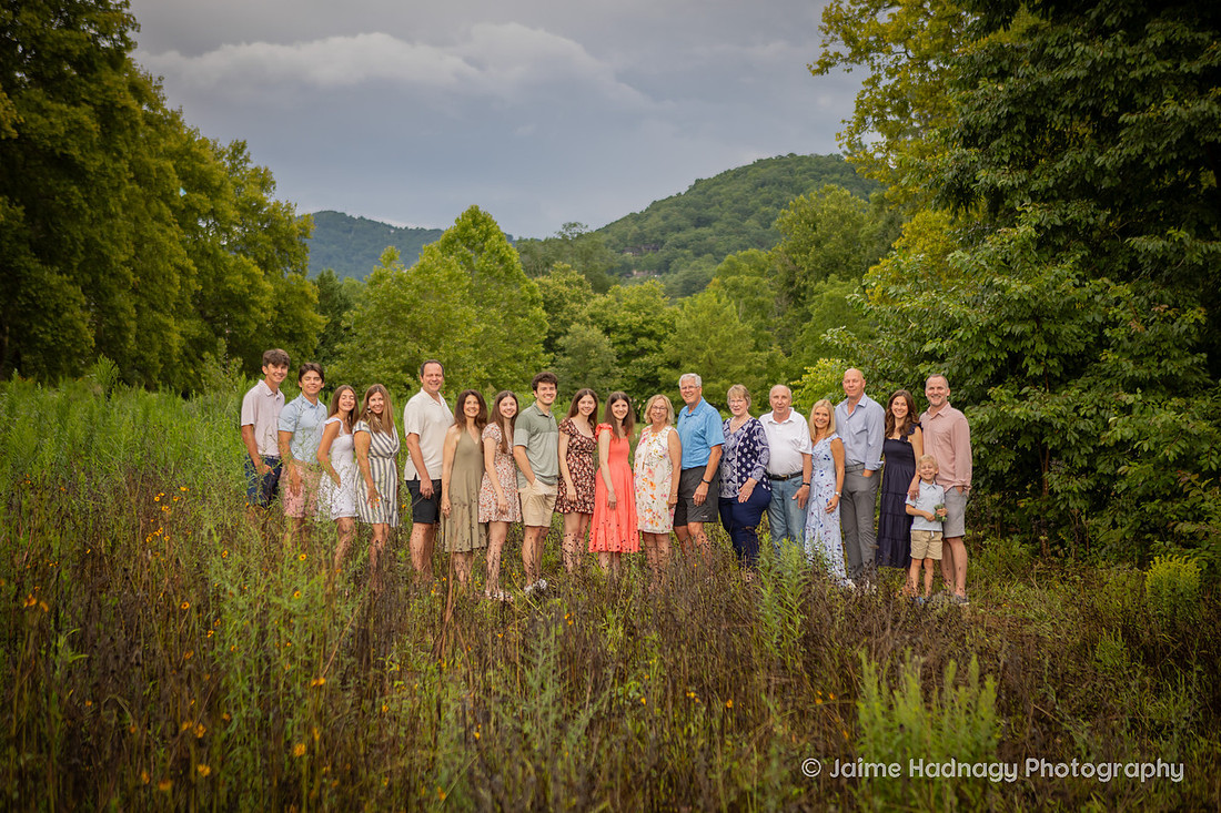 Large Group Family Portrait | Asheville Photographer