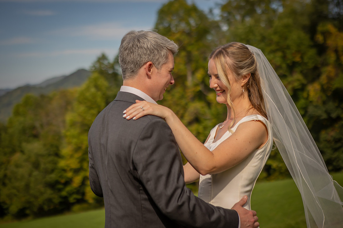 Bride and Groom Portraits | Bridal Portraits | Asheville Wedding Photographer