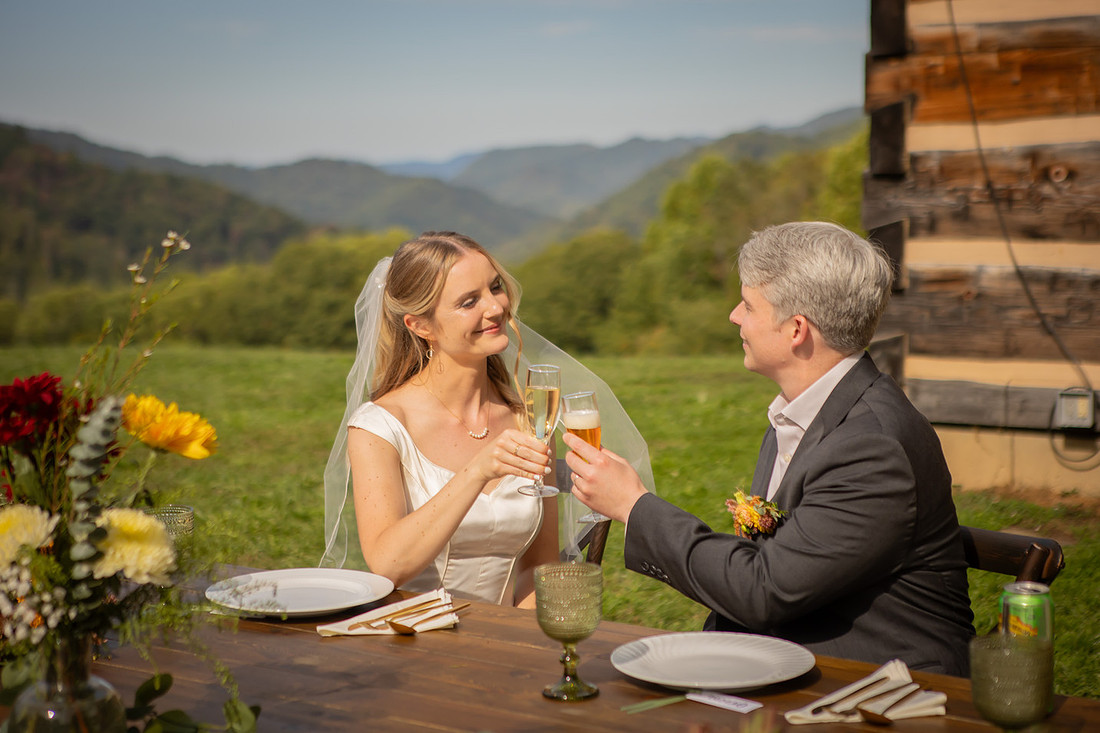 Bride and Groom Portraits | Bridal Portraits | Asheville Wedding Photographer