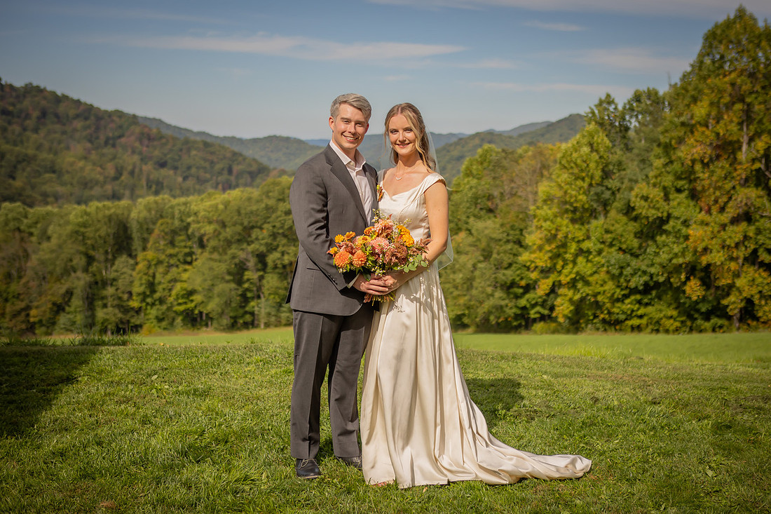 Bride and Groom Portraits | Bridal Portraits | Asheville Wedding Photographer