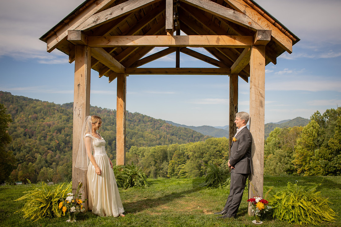 Bride and Groom Portraits | Bridal Portraits | Asheville Wedding Photographer